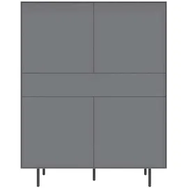 LeGer Home by Lena Gercke Highboard 111 x 141,9 x 42 cm Grau