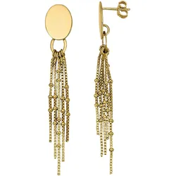 Paar Ohrhänger FIRETTI "Schmuck Geschenk Silber 925 Ohrschmuck Ohrringe Venezianerkette Kugeln", gold (gelbgoldfarben), Ohrringe, Damen, Silber 925 (Sterlingsilber)