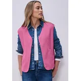 STREET ONE Weste mit V-Neck aus Teddy-Material Rosa 38