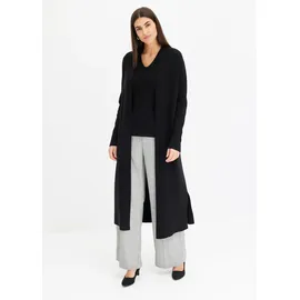 bonprix Longstrickjacke Schwarz 56/58