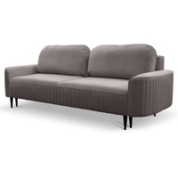 MOEBLO Schlafsofa VENCE, Schlafcouch mit Bettfunktion Sofa Couch für Wohnzimmer Schlafsofa Federkern Sofagarnitur Polstersofa Samtstoff, mit Schlaffunktion und Bettkasten, - (BxHxT): 244x92x102 cm