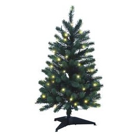 Xenotec PE-BM85 Künstlicher Weihnachtsbaum mit Beleuchtung Tanne LED Grün mit Ständer