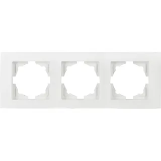 Günsan Moderna 3-fach Rahmen für 3 Steckdosen Schalter Dimmer Weiss