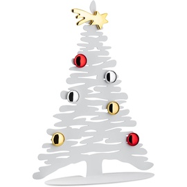Alessi Bark for Christmas BM06 W - Baumförmige Weihnachtsdekoration aus Edelstahl, Weiß