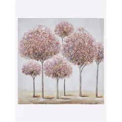 Gemälde HEINE HOME, rosa (weiß, rosé), B:80cm H:80cm T:3cm, Bilder