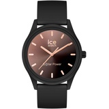 Ice-Watch - ICE solar power Sunset black - Schwarze Damenuhr mit Silikonarmband - 018477 (Small)