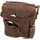 GREENBURRY Vintage Revolver Bag in Sattelbraun (4.9 Liter), Umhängetasche Leder 25 cm x 10 cm x 30 cm brown