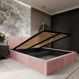 Muralo Polsterbett 140 x 200 cm Rosa