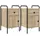 vidaXL Nachtschrank 2 Stk. 35 x 36,5 x 61 cm Braun