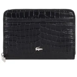 Lacoste Chantaco Classics Geldbörse RFID Schutz Leder 12 cm  schwarz
