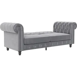 dorel home Schlafcouch Kunstleder 3-Sitzer Grau
