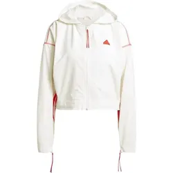 ADIDAS Damen Schlupfjacke Express All-Gender, OWHITE/BRIRED, M