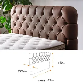 Bambi Boxspringbett 180x200 mit Bettkasten mit Matratzen Comfizone Set Stauraum 7-Komfortzonen Individueller H2-H5