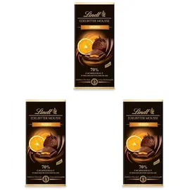Lindt Edelbitter Mousse Orange Schokoladentafel 150 g