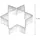 Birkmann Ausstechform Stern, 5 cm, Weißblech