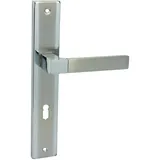 Domino Türgriff 72 Drückergarnitur BB-Buntbart Edelstahl Chrom/Nickel