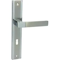 Domino Türgriff 72 Drückergarnitur BB-Buntbart Edelstahl Chrom/Nickel