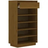 vidaXL Schuhschrank 60 x 105 x 34 cm honigbraun / honigbraun