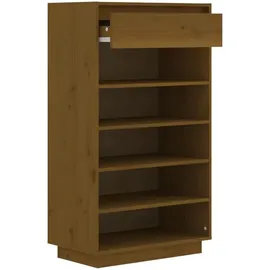 vidaXL Schuhschrank 60 x 105 x 34 cm honigbraun / honigbraun