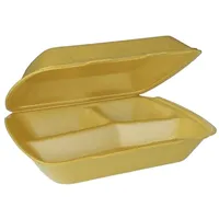 Papstar Menüboxen mit Klappdeckel, XPS 3-geteilt 7,5 cm x