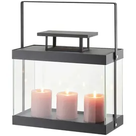 Möbel Kraft Metalllaterne  Schwarz  Metall,Glas