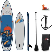 F2 SUP Stand Up Paddle Board Glide Surf Youth Wing 280cm 9,2 Grau