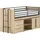 Vipack Stauraumbett Sam 90 x 200 cm Eiche dekor beige