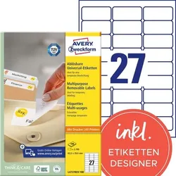 AVERY Zweckform Ablösbar