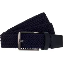Mustang Stretchgürtel Materialmix 3,5 cm blau 100