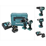 Makita Bohrmaschine + Akkuschrauber, DLX2180TJ Set (Akkubetrieb)