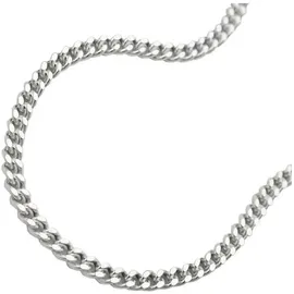 GALLAY Kette 2mm Flachpanzerkette 2x diamantiert Silber 925 50cm