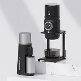 STARSEEKER Set: EDGEmini Tragbarer Kabelloser Elektrischer Kaffeemühle + Super58 Tragbare Espressomaschine (Für Zuhause/Büro/Camping)