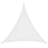 Karat Sonnensegel Atmungsaktiv Dreieckig - für Garten, Terrasse und Balkon - Weiß 3 x 3 x 3 m