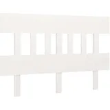 vidaXL Kopfteil Weiß 143,5x3x81 cm Massivholz Kiefer