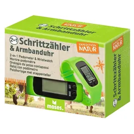 Moses Expedition Natur 2-in-1 Schrittzähler & Armbanduhr