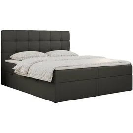 MKS Boxbett, ERNI 160/200 - Dunkelgrau Kunstleder ... H3