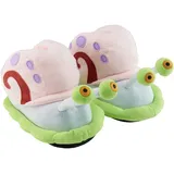 UNITED LABELS SpongeBob Schwammkopf 3D Gary Slipper Pantoffeln Puschen Schlappen Uni, Größe:32-34 - 32-34