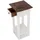 DESIGN DELIGHTS Telefontisch, Weiß, Holz, 31x65x31 cm, Wohnzimmer, Wohnzimmertische, Beistelltische
