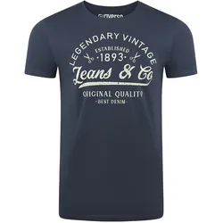 riverso Tshirt Herren Baumwolle Regular Fit RIVLeon Regular Fit Blau XL