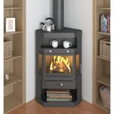 VICTORIA EEK A Eck-Kaminofen Victoria Panama, schwarz, dauerbrandfähig – 9kW