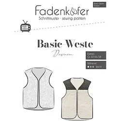 Fadenkäfer Schnitt "Basic-Weste" für Damen