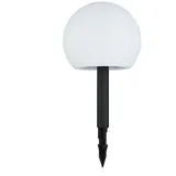 LINDBY LED-Solarlampen Lago RGBW, 3er-Set, Kugeln, Erdspieß