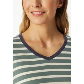 SCHIESSER Schlafanzug Pyjama Blau L