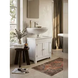 KADIMA DESIGN Waschbeckenunterschrank 2 Türen 57 x 0 x 0 cm Weiß