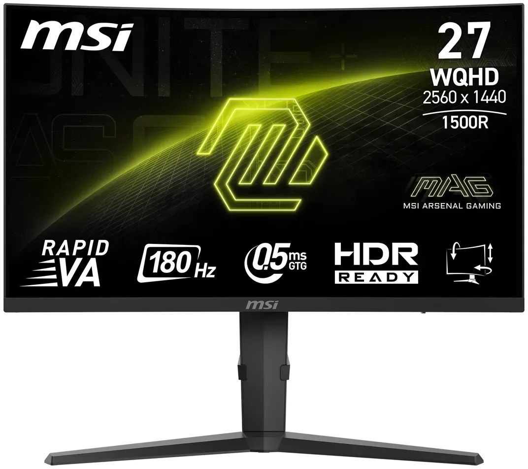 msi mag 275cqpfde gaming monitor qhd curved