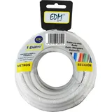 EDM Rolle Mehradriges Kabel 2x1.5 Mm 25 M - White - One Size