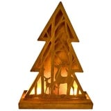 abc HOME | Dekofigur Tannenbaum | LEDs | batteriebetrieben | 38 cm H