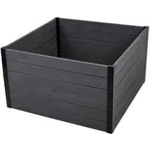 Trutzholm Hochbeet Beeteinfassung mit Wühlmausgitter 100 x 100 x 56 cm Holzoptik