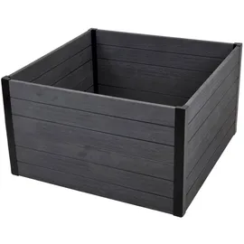 Trutzholm Hochbeet Beeteinfassung mit Wühlmausgitter 100 x 100 x 56 cm Holzoptik