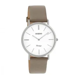 Oozoo Vintage Series Taupe braun UOC20017 Analoguhr